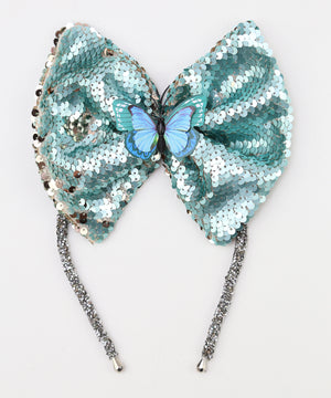 Aqua Butterfly Headband