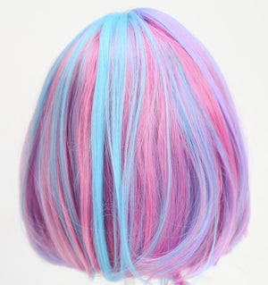 Multicolour Bob Party Wig