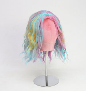 Multicolour Long Party Wig