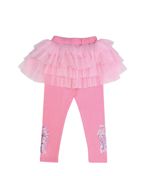 Angel Tutu Leggings / Pink