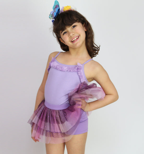 Purple Passion Mini Tutu Shorts - Kaylakids