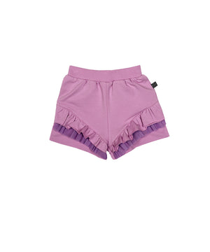 Lively Lilac Ruffle Shorts