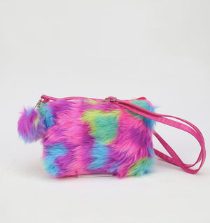 Bubblegum Faux Fur Bag