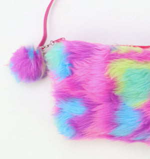 Bubblegum Faux Fur Bag