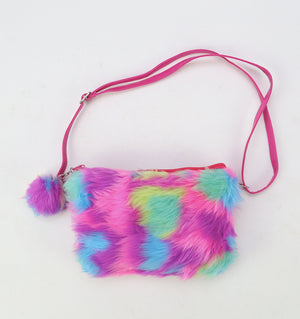 Bubblegum Faux Fur Bag