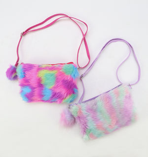 Bubblegum Faux Fur Bag