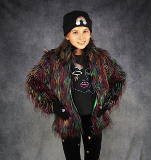 Funky Chunky Faux Fur Coat