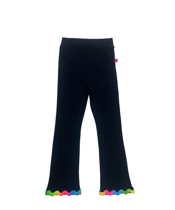 Funky Rainbow Flared Cotton Leggings