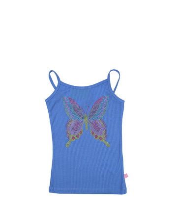 Butterfly Jewel-Embellished Strappy