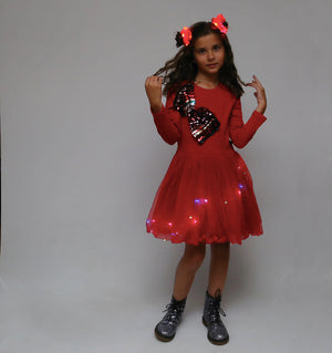 Bowtastic Lights Tulle Dress