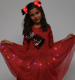 Bowtastic Lights Tulle Dress