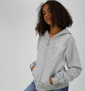 Kayla Teens - Slash Zip Up / Grey