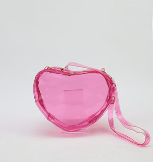 Heart PVC Clear Bag