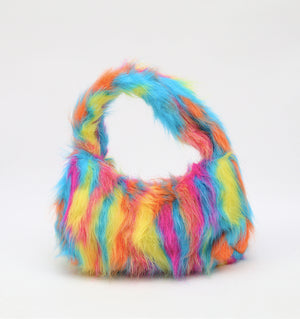 Funky Chunky Faux Fur Bag