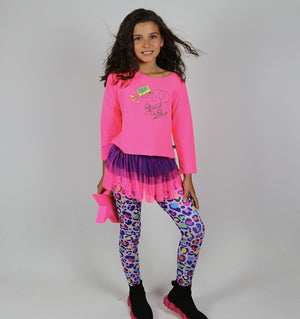 Lively Leopard Tutu Leggings