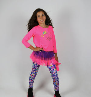 Lively Leopard Tutu Leggings