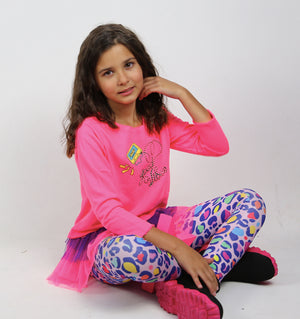 Lively Leopard Tutu Leggings