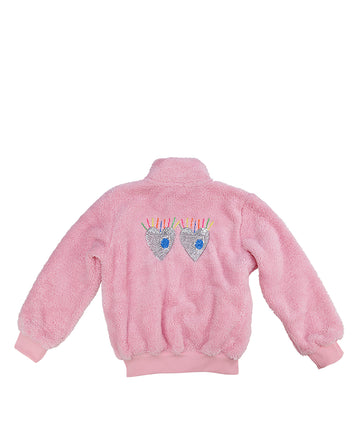 All Eyes on Me Plush Bomber