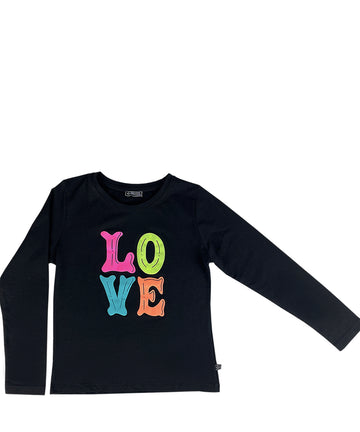 Neon Love T-/ Black