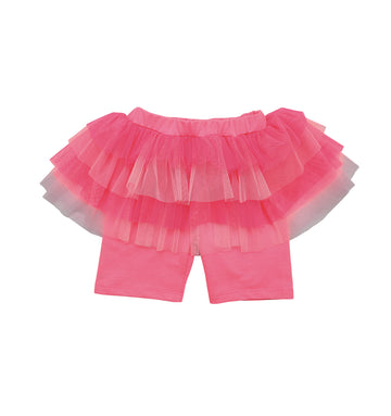 Neon Pink Midi Tutu Shorts