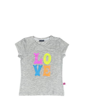 Neon Love T-shirt / Grey