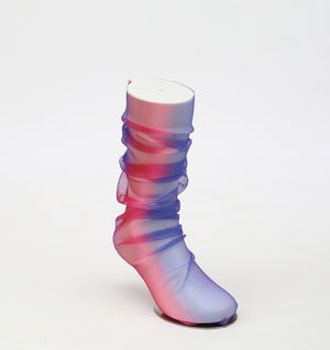 Ombre Pink and Blue Tulle Socks