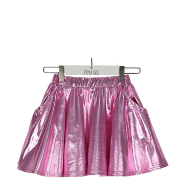 Pink Metallic Skirt