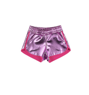 Metallic Shorts / Pink