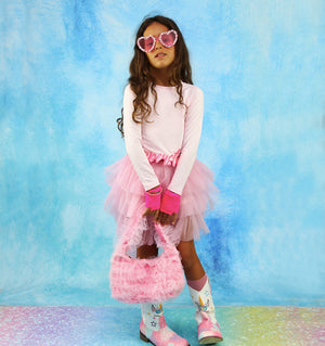 Pink Heart Gems Party Sunglasses