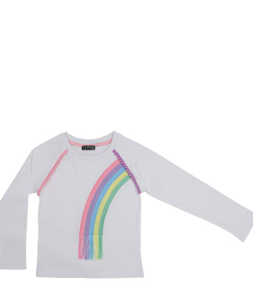 Rainbow Pompom T-shirt