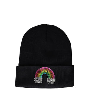 Rainbow Beanie / Black