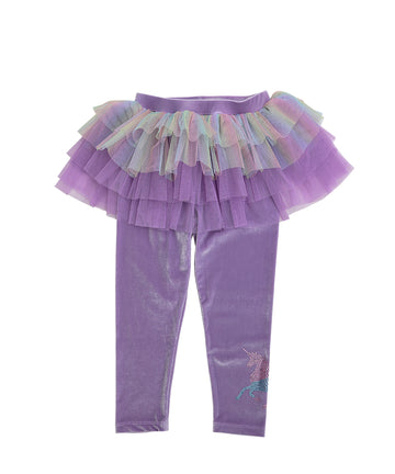 Unicorn Velvet Tutu Leggings