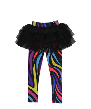 Zigzag Zebra Tutu Leggings