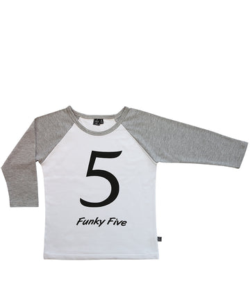 Funky Five / Raglan White