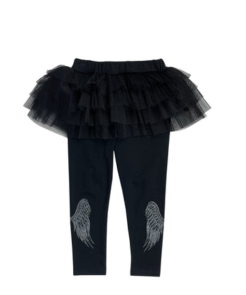 Angel Tutu Leggings / Black