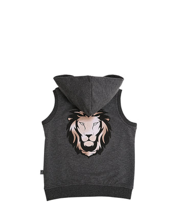 Leo Zip Up Hoodie Vest