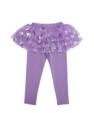 Lilac Flashlight Tutu Leggings