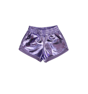 Metallic Shorts / Lilac