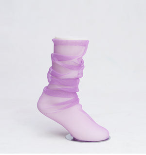 Lilac Tulle Socks