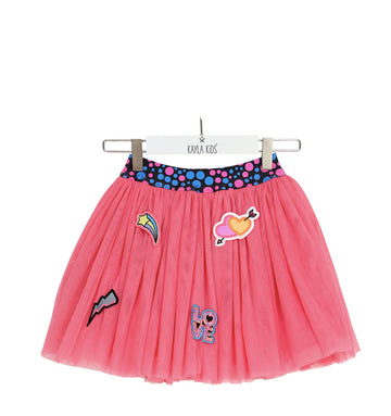 Love Patch Tutu Skirt