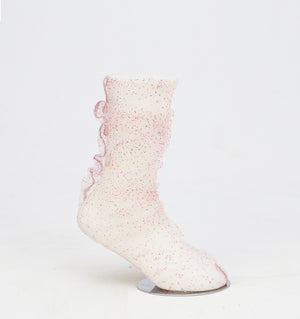 Pink Glitter Tulle Socks