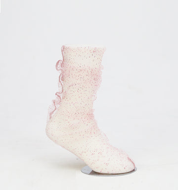 Pink Glitter Tulle Socks