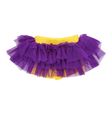 Purple on Lemon Mini Tutu Shorts